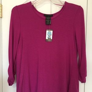 GRACE ELEMENTS 3/4 SLEEVE, FARAWAY VIOLET